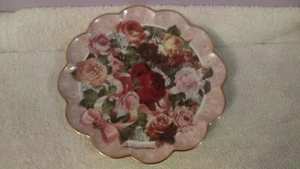 Franklin Mint Erbstück Sammelteller Victorian Rose Bouquet Rosen OH307 - Bild 1 von 3