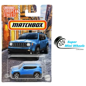 Matchbox 1:64 2019 Jeep Renegade Blue European Streets 2024 - Picture 1 of 2