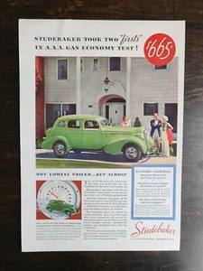 Anuncio original Studebaker Dictator Six & President Eight 1936 de colección página completa - Imagen 1 de 2