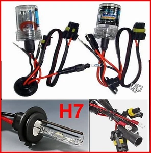 PAIRE LAMPE FEU PHARE DE RECHANGE 2 AMPOULES POUR KIT XENON HID H7 6000k 35W 12V - Imagen 1 de 3