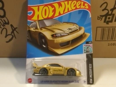 Nissan Silvia (S15) dorado Hot Wheels Liberty Walk LB Super Silhouette 2023 🆕 1/5 Foto 1 de 4