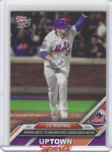 J.D. Martinez - 2024 MLB TOPPS NOW Card 295 -1st Career Walk Off - Purple #13/25 - Picture 1 of 2