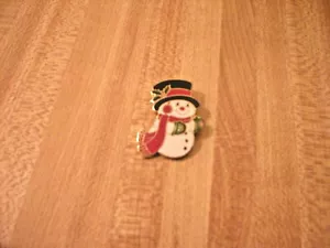 Snowman/w Top Hat Metal Pin - Picture 1 of 1