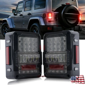 2X LED Rear Tail Light Brake Turn Signal Reverse For Jeep Wrangler JK JK 2017-18 - Picture 1 of 10