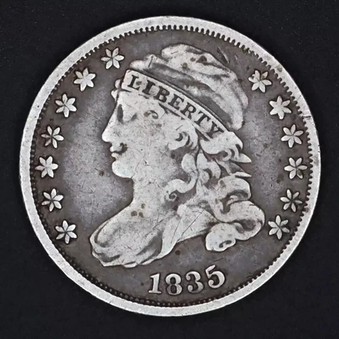 1835 Capped Bust Dime F Cover