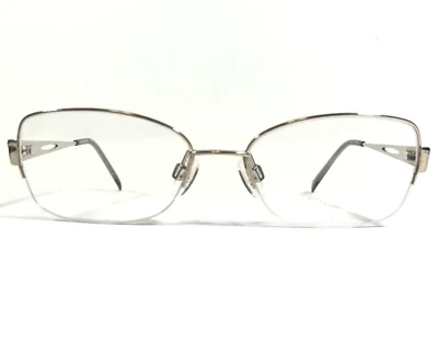 Monturas de gafas encantadoras CH12161 WP plata ojo de gato medio borde 51-17-135 Foto 1 de 4