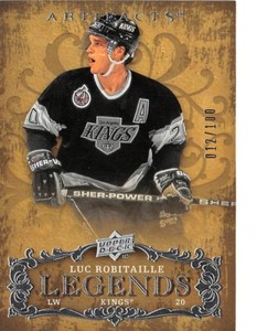 2008-09 Artifacts Silver #128 Luc Robitaille LEG /100