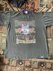 Vintage University Of Washington T Shirt 90s Rose Bowl Xl Salem Graphic - Picture 1 of 7