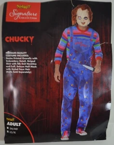 Deluxe Adult Chucky Child's Play Horror Costume L/XL - Picture 1 of 18
