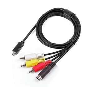 AV A/V Audio Video TV-OUT Cable Cord Lead For Sony Camcorder Handycam DCR-SR68/e - Picture 1 of 5