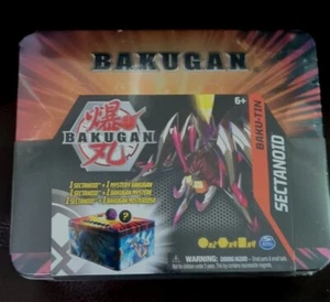 Bakugan Baku-Tin, Sectanoid Premium Collectors Storage Tin with Mystery Bakugan - Picture 1 of 2