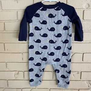 Baby Gap one-piece sweater romper jumper Narwhal Dolphin boy clothes 6-12 Mo