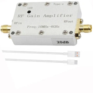 10M-6GHz RF Amplifier 10dB 20dB 30dB 40dB High Gain Push Receiver Amplifier - Picture 1 of 19