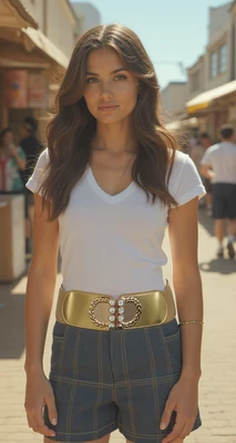 Damen Gold Elastischer Bund Breit Mode Gürtel Bling Metallschnalle FIT GRÖSSE S - Bild 1 von 4