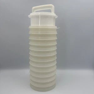Vintage Tupperware 4" Hamburger Patty Press / Ring & 12 Freezer Keepers w/ Lid - Picture 1 of 18
