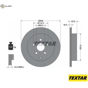2x BRAKE DISC 92222200 FOR SUZUKI XL7/SUV GRAND/VITARA/XL-7/II/NOMADE/ESCUDO - Picture 1 of 9