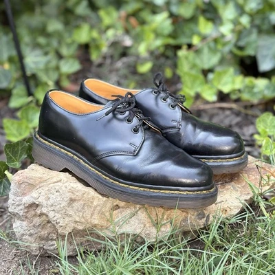 Винтажные гладкие кожаные туфли 90-х Dr. Martens 1461 Oxford Derby (Великобритания 3/США 5) - Изображение 1 из 4