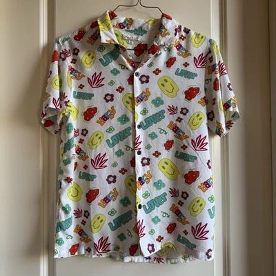 Camisa Pacsun Informal Hippie Para Hombres Abotonada Manga Corta Talla Mediana Hazy Lover Foto 1 de 4