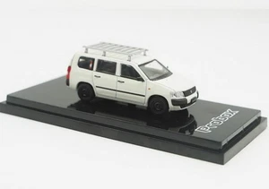 Furgoneta Toyota Probox HJ 1/64 con portaequipajes blanco diecast modelo coche juguete - Imagen 1 de 5