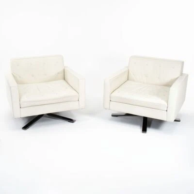 2013 Poltrona Frau Kennedee Swivel Lounge Chair by Jean-Marie Massaud in White - Image 1 of 4
