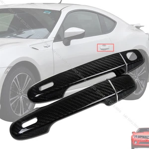 Fit For Toyota GT86 Scion FR-S Carbon Outside Door Handle Cover Trim 12-19 - Picture 1 of 1