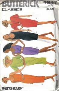 Butterick 4947 Misses Dress Sizes XS-M UNCUT FF - Picture 1 of 1