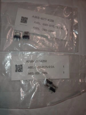 НОВЫЙ ЛОТ ИЗ 2 ПОДЛИННЫХ КОМПЛЕКТОВ ПРЕДОХРАНИТЕЛЕЙ FANUC A06B-6077-K250 DIATO 2.0A A60L-0001-0359 - Изображение 1 из 4
