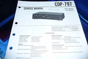 Service Manual-Anleitung für Sony CDP-797 ,ORIGINAL! - Picture 1 of 1