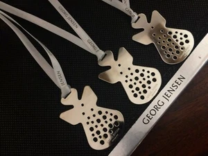 GEORG JENSEN ANGEL (3) Christmas Decorations SILVER Limited Edition NEW 2018