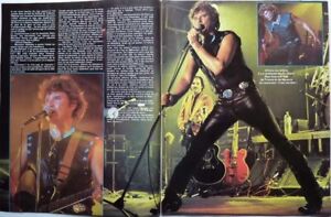 JOHNNY HALLYDAY =  COUPURE DE PRESSE 3 PAGES 1982 / CLIPPING