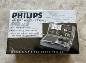 Philips World Travel Clock FM Radio Model AE4230 New in Box Sealed - Picture 1 of 6