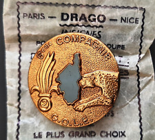 Insigne 2° REI GOLE 6° Cie CORSE LEGION ETRANGERE Retirage Drago 1982 French FFL