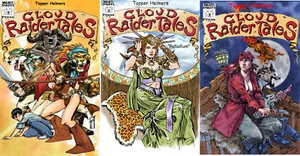Cloud Raider Tales , Vol. 1,2 & 3 by Topper Helmers HC Book- w/ original drawing - Picture 1 of 16