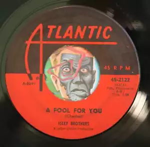 HEAR Isley Brothers 45 Fool For You/Just One More Time ATLANTIC deep soul R&B - Picture 1 of 2