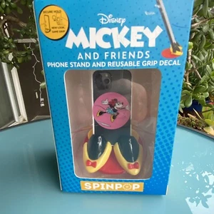 NEW NIB Spin Pop Disney Minnie Mouse Phone Stand and Reusable Grip Decal - Picture 1 of 3