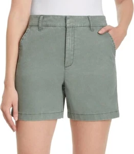 Pantalones cortos chinos de algodón de tiro alto Gloria Vanderbilt para mujer - Imagen 1 de 14