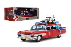 Hollywood Rides Ghostbusters ECTO-1 X Optimus Prime 1:24 Scale Diecast Vehicle - Picture 1 of 7