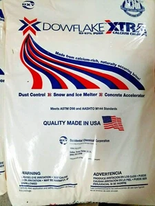 Dow flake Xtra Calcium Chloride -50 lb bag; Multipurpose, Dust Control, Ice Melt - Picture 1 of 4
