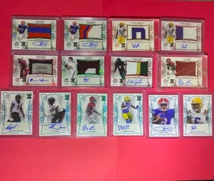 2021 Leaf Trinity Football Autos, And Jersey Rookie Cards.  21 Karten Lot �� - Bild 1 von 2