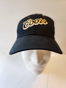 Coors Beer Navy Blue Hat Cap Adjustable Strap Back New Without Tags - Picture 1 of 10