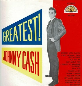 Johnny Cash "Greatest" Sun Stereo SLP 1240 "Get Rhythm" Katy Too" "Thanks A Lot" - Picture 1 of 4