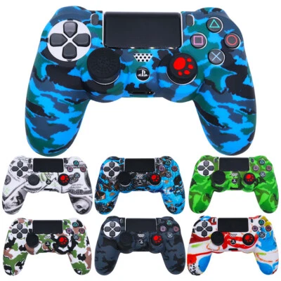 Camo Case für Playstation 4 PS4 Controller Schutz Griffe Silikon Gummi Cover - Bild 1 von 4