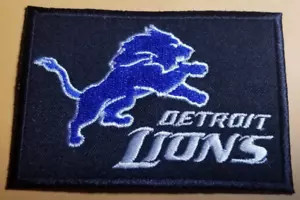 Patch ricamata DETROIT LIONS circa 2,5x3,5" - Foto 1 di 2