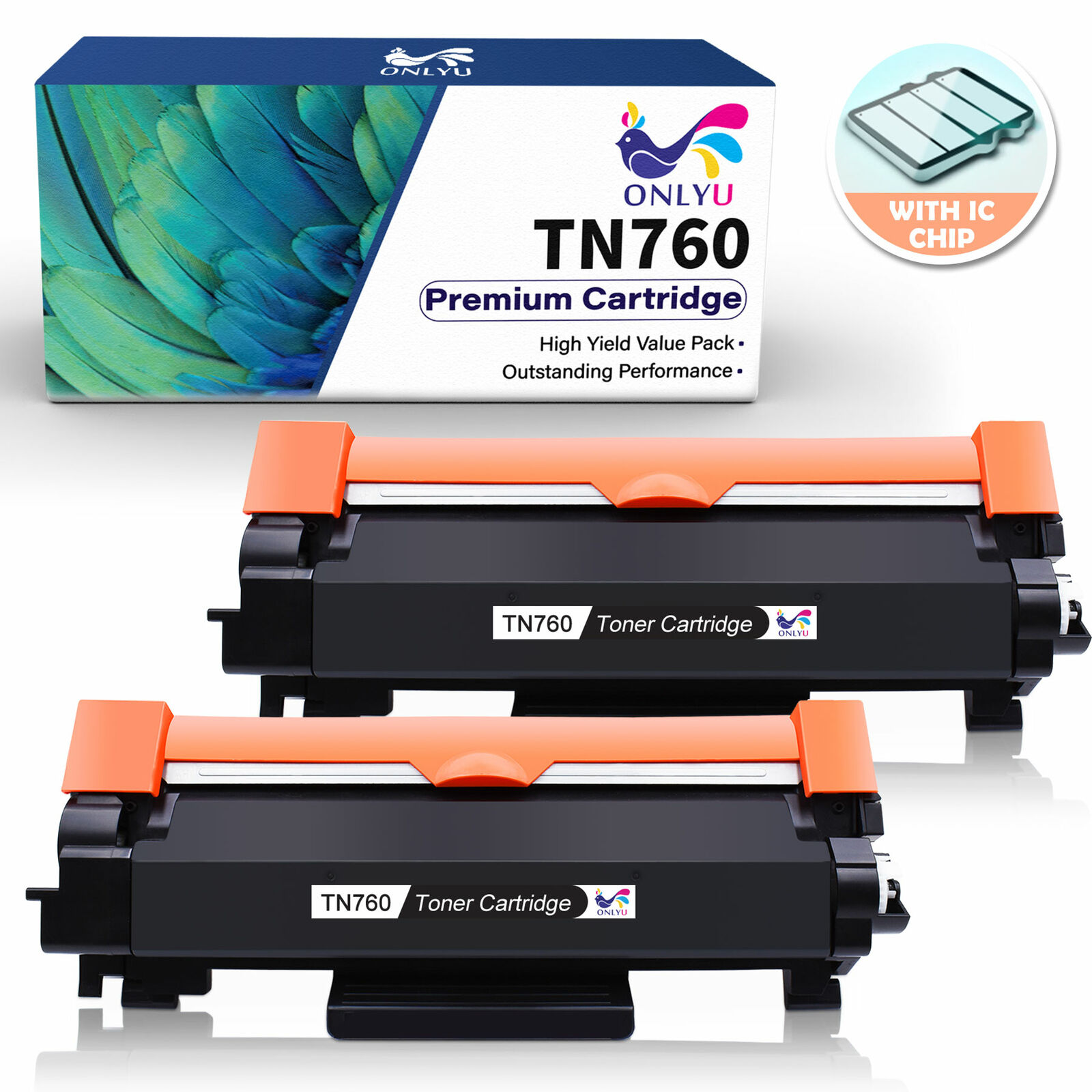 2x Compatible TN760 TN730 W/Chip for Brother TN-760 HL-L2390DW HL-L2395DW  Toner 919465815077 | eBay