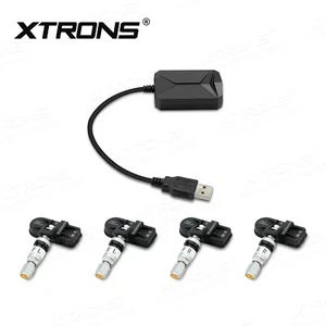 USB Car TPMS Tire Pressure Monitor System for XTRONS Android 11 10 9.0 Head Unit - Picture 1 of 8
