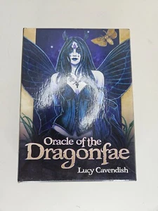 Baraja de 43 cartas y libro Oracle of the Dragonfae Lucy Cavendish Tarot excelente - Imagen 1 de 7