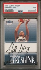 1999 Ultra WNBA Fresh Ink Nikki McCray Autograph PSA 7 /400 Tennessee Lady Vols