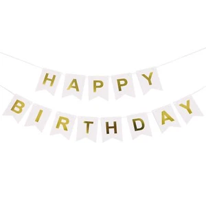 Happy Birthday Bunting BannerBirthday Letter Banner Party Supplies - Picture 1 of 5