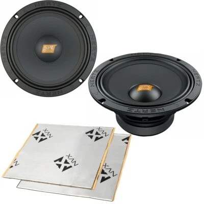 Hertz SV 200.1 500W RMS 8" SPL Midrange Speakers w/ Sound Damping - Image 1 of 4