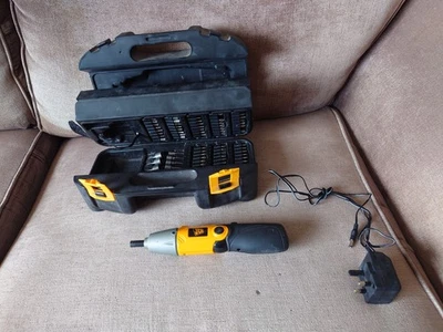 JCB Cordless Screwdriver with Accessories And Power Lead Tested And Working  - Image 1 of 4